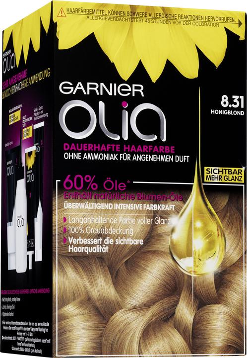 Garnier Olia, 8,31 Honigblond, Haarfarbstoff (8.31 Honigblond)