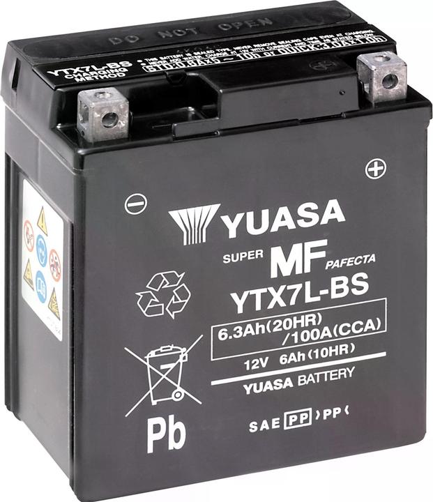 Image du produit Yuasa YTX7L-BS (12 V, 6.30 Ah, 100 A)
