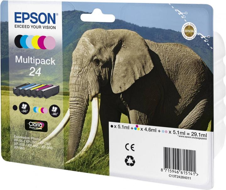 Produktbild Epson Multipack 24, Claria Photo HD (M, C, Y, BK, LC, LM)