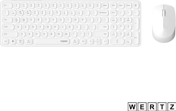 Produktbild Rapoo Kabelloses Multimodus-Deskset 9710M, QWERTZ, weiss (00228038) (DE, Kabellos)