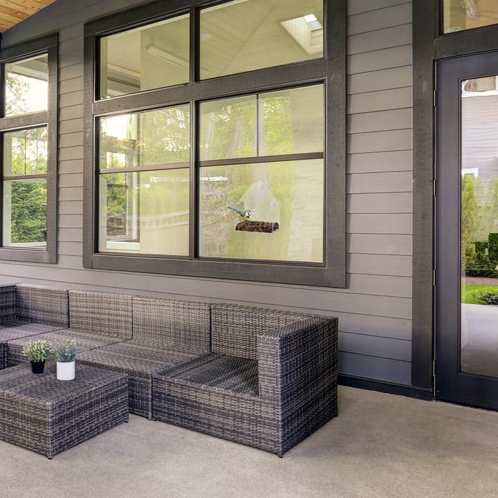 Produktbild Relaxdays 2x Fenster-Vogelfutterhaus