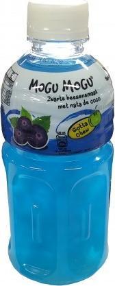 Actual product image Mogu mogu BLACKCURRANT Flavoured Drink With Nata De Coco crate (24 x 32 cl)