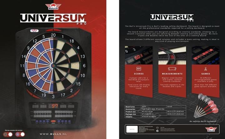 Image du produit Bulls NL Universum Pro Softtip Board Noir