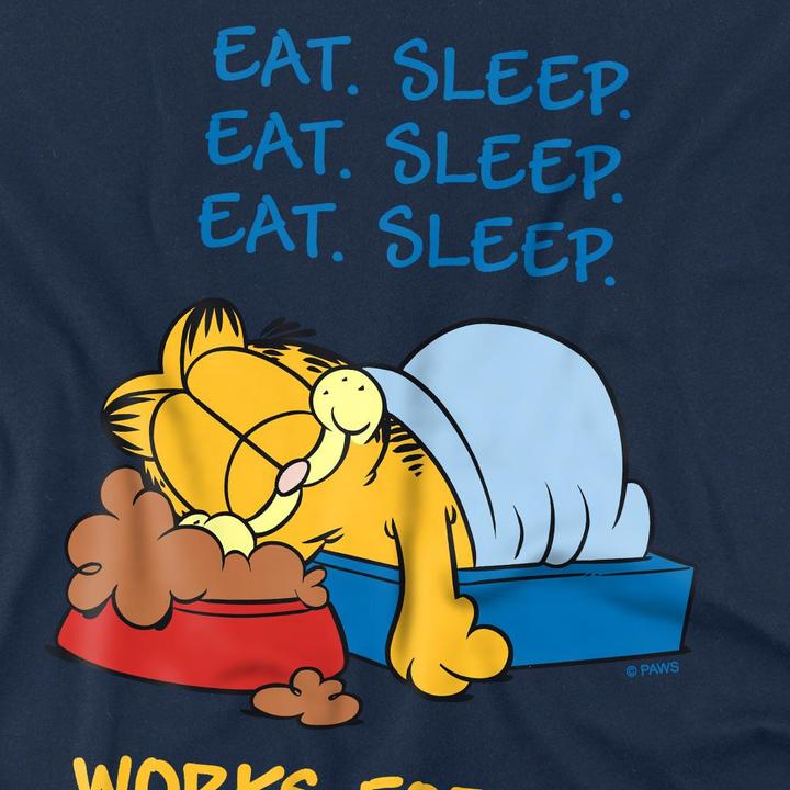 Immagine prodotto Garfield Works For Me Maglietta Uomo (4XL)