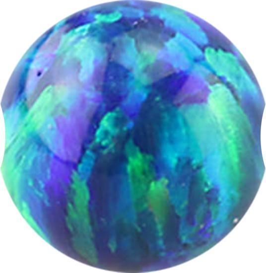 Produktbild Star Piercing Ball Closure Kugel Opal blau (ohne Messing)