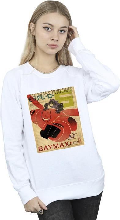 Produktbild Disney Big Hero 6 Baymax Flying Baymax Newspaper Sweatshirt (S)