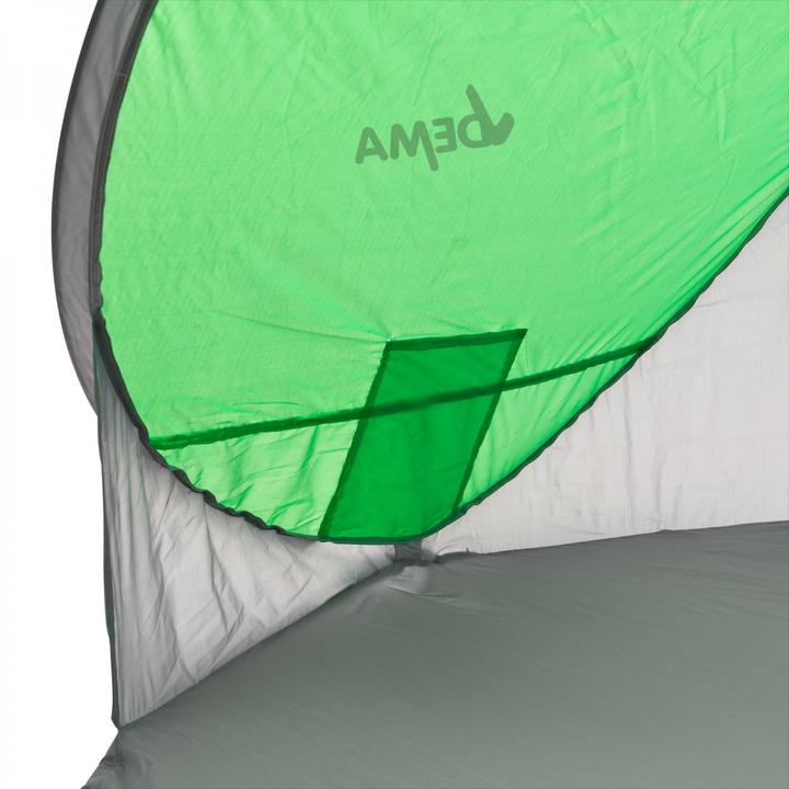 Actual product image Dema PopUp Strandmuschel grün / grau (beach tent, 1.02 kg)