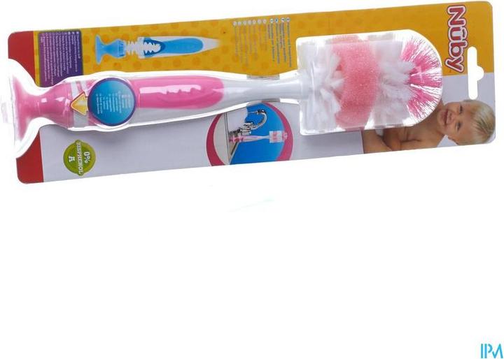 Produktbild Nuby Flaschen- und Saugerbürste mit Saugfuss