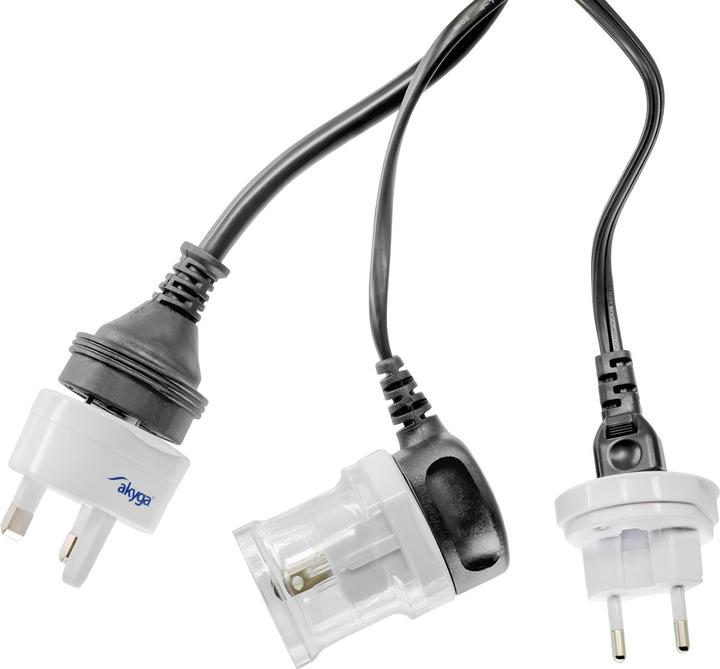 Produktbild Akyga AK-AD-61 Netzstecker-Adapter weltweit Weiss