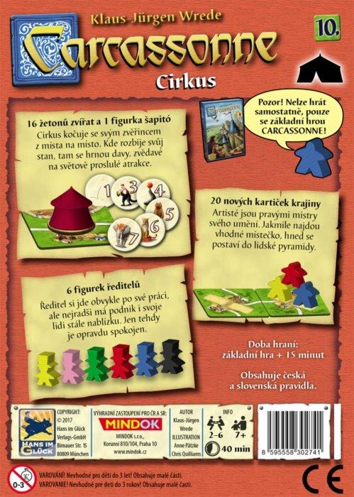Produktbild Mindok Carcassonne: Zirkus (10. Erweiterung)
