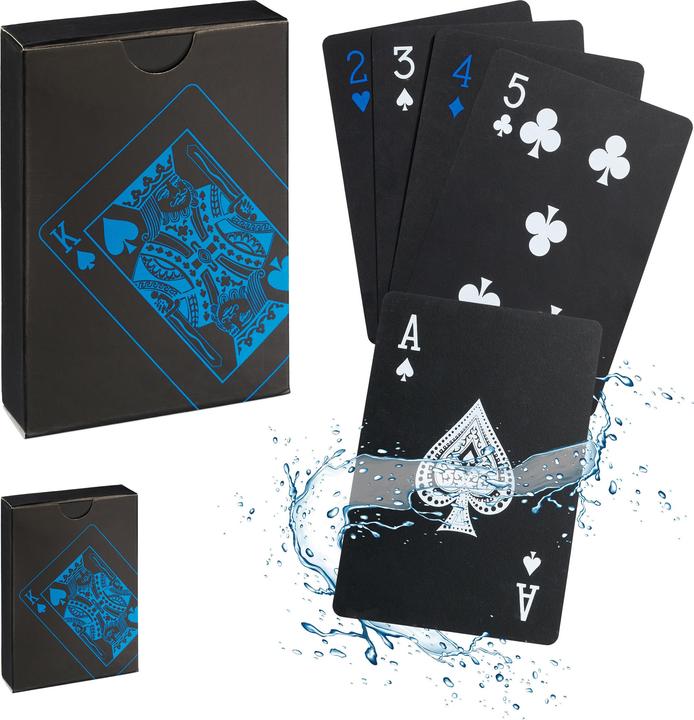 Immagine prodotto Relaxdays Carte da poker (Inglese, Tedesco, Francese, Italiano)