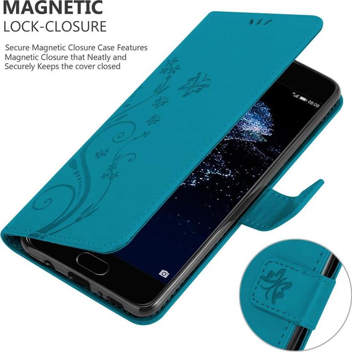 Productafbeelding Cadorabo Bloemen Boekomslag (Huawei P10)