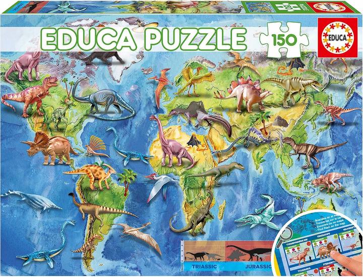 Image du produit Educa Mappemonde Dinosaures pcs puzzle (150 pièces)