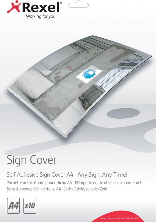 Produktbild Rexel Schilderfolie Sign Cover (A4, 10 Stück, 125 µm)