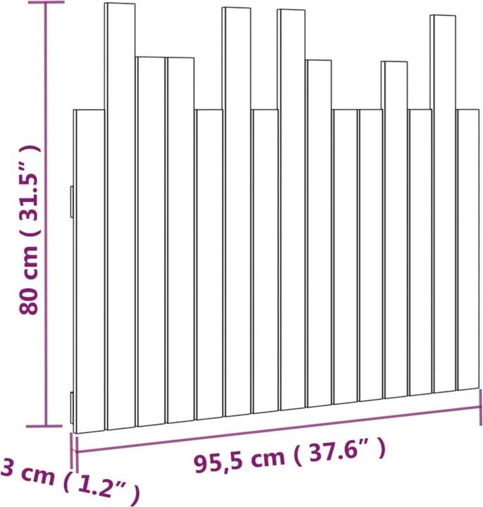 Actual product image VidaXL Ammon (95.5 x 3 x 80 cm)