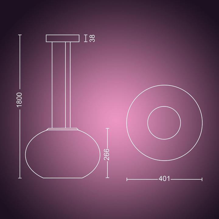 Image du produit Philips Hue Flourish Base BT (3000 lm)