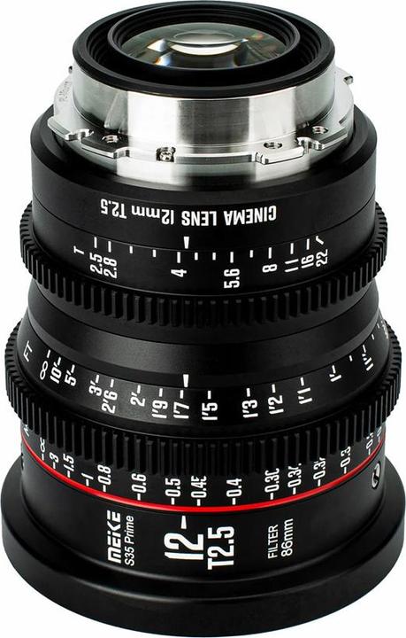Actual product image Meike 12mm T2.5 Super 35 Prime Cinema Lens PL Mount (L-Mount)