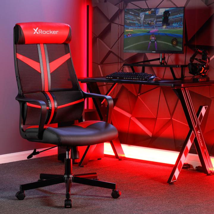 Image du produit X Rocker Chaise de jeu compacte Helix Rouge