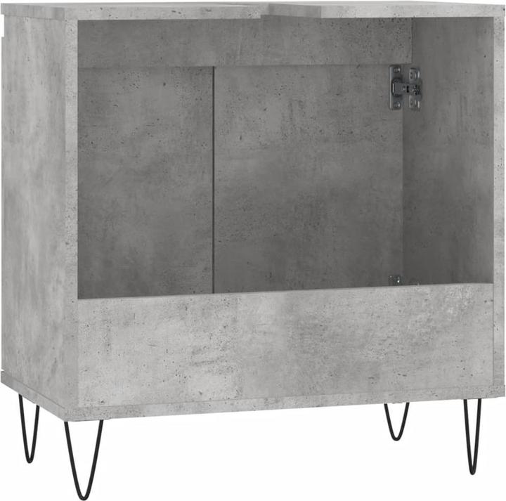 Actual product image VidaXL Badschrank Betongrau 58 x 33 x 60 cm Holzwerkstoff (58 x 33 x 60 cm)