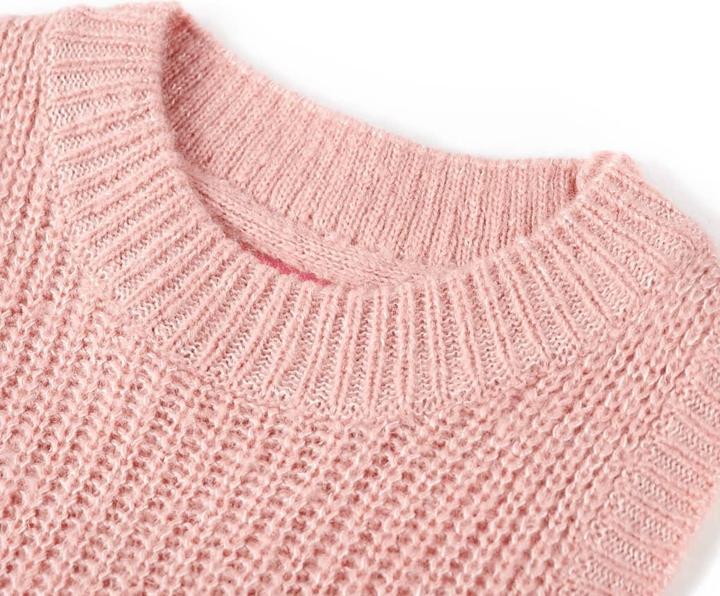 Immagine prodotto VidaXL Gilet da bambino lavorato a maglia rosa chiaro 116,Materiale: 67 (116)
