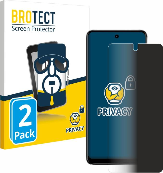 Actual product image BROTECT Privacy Protector (2 Piece, Motorola Moto E32s)
