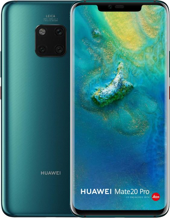 Huawei Mate 20 Pro (128 GB, Emerald Green, 6.39", Hybrid Dual SIM, 40 Mpx, 4G)