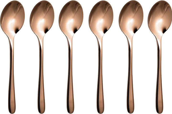 Actual product image Sambonet Espresso spoon button 6 pieces, copper (6 Piece, Scoops)