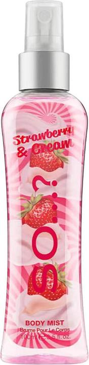 Actual product image So...? Strawberry and Cream Body Mist Women's Fragrance Spray 100ml (Body mist, 100 ml)