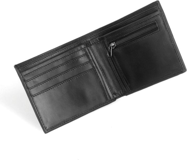 Actual product image Buckle & Seam Leather Wallet Bill