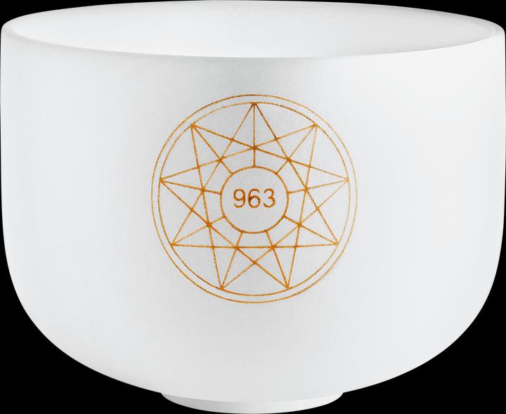 Actual product image Meinl 10" Solfeggio Crystal Singing Bowl 963 Hz (Percussion)
