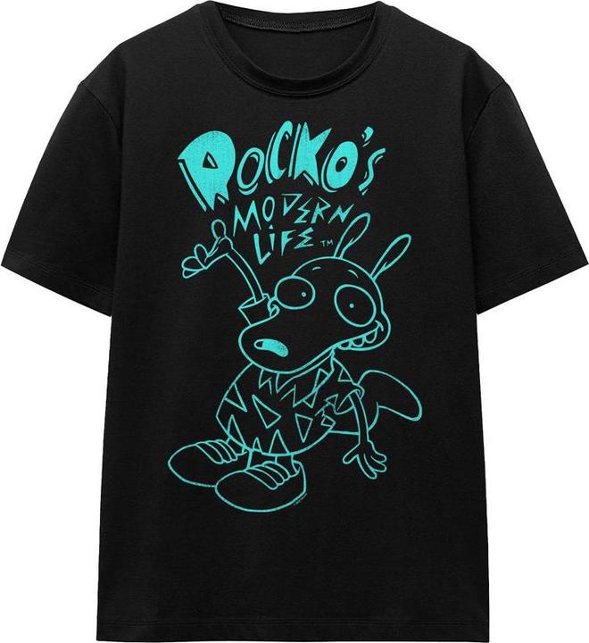 Actual product image Rocko´s Modern Life Unisex Adult Neon T-Shirt (S)