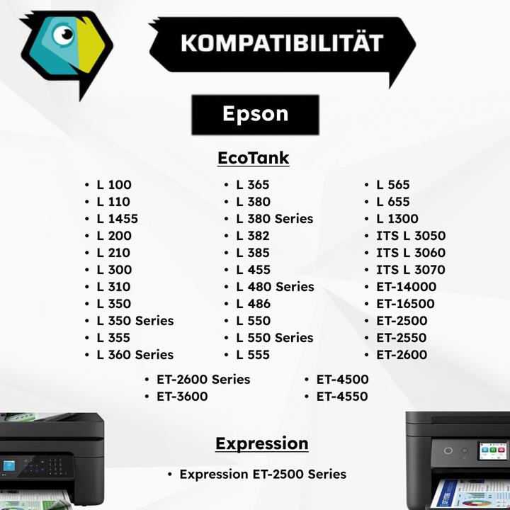Image du produit Inkadoo Druckerpatronen kompatibel mit Epson C13T664440 / 664 XL Tintenpatrone (M, CF, C, Y)