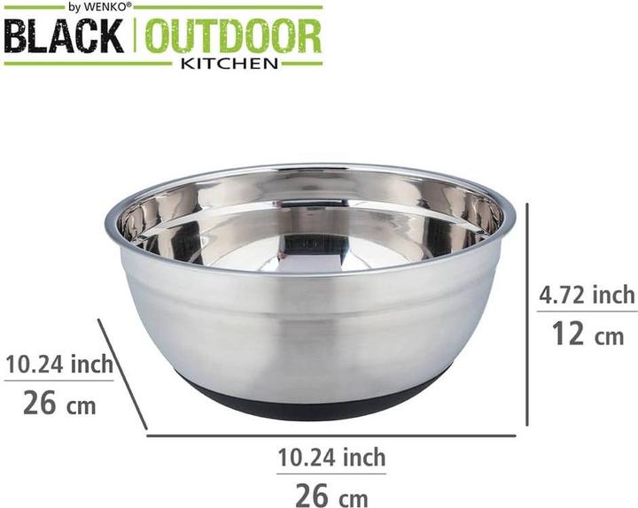 Actual product image Wenko Bowl 1700 ml, 1 piece, stainless steel (20 cm, 1.70 l, 1 x)