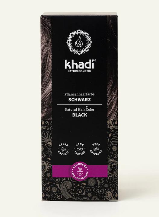 Actual product image Khadi Plant Hair Color (Black)