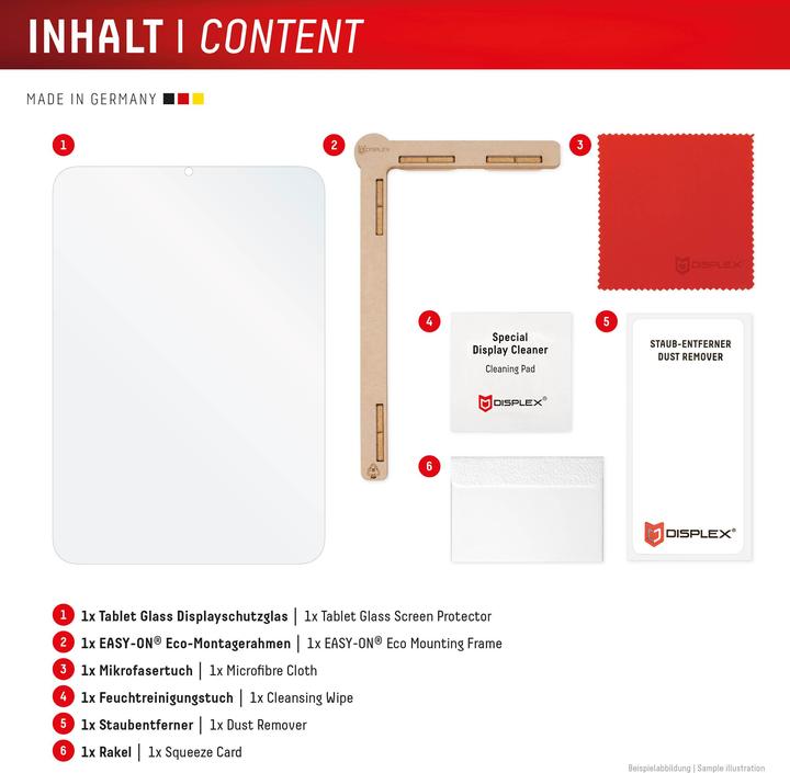 Produktbild Displex Tablet Glass, Tablet Schutzglas (1 Stück, Samsung Galaxy Tab S10 FE+)