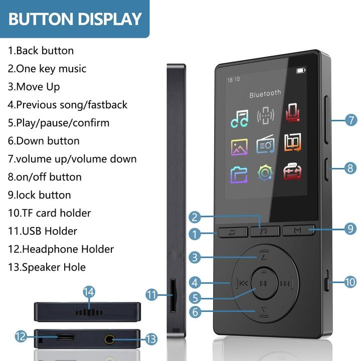 Produktbild Shenzhen MP3 Player mit Farbbildschirm (32 GB)