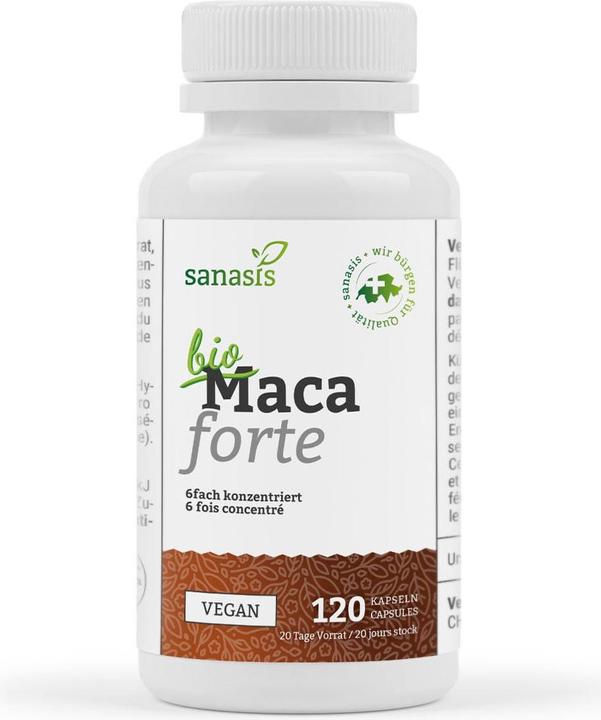 Produktbild Sanasis Bio Maca forte (120 Stück, Kapseln, 72 g)