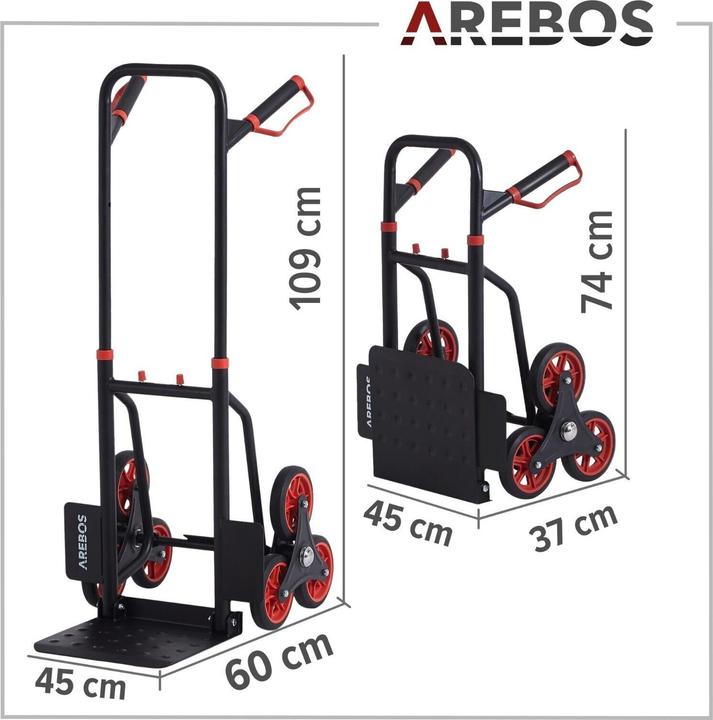Image du produit Arebos Diable pour escaliers (150 kg)