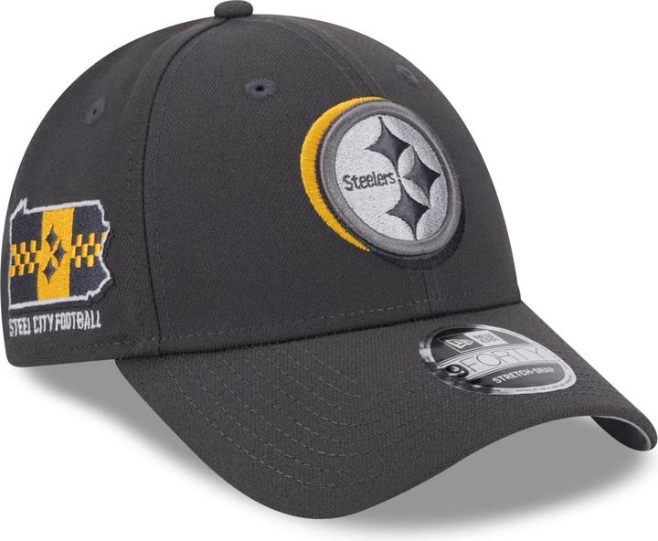 Produktbild New Era 9Forty Stretch Cap 2024 DRAFT Pittsburgh Steelers (One Size)