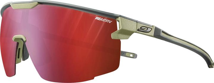 Julbo Ultimate Dunkelgrau Grün Army REACTIV 03 High Contrast (Dunkelgrau, grün army, REACTIV 0-3 High Contrast)