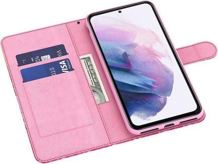 Produktbild Cover-Discount Google Pixel 6 - Etui Glitzer Effekt Baum rosa (Google Pixel 6)