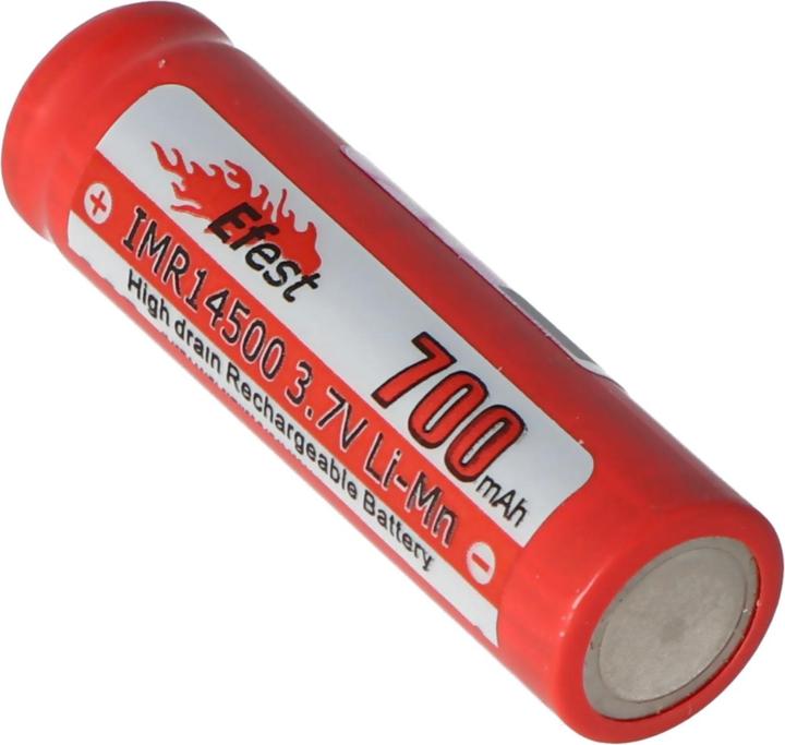 Immagine prodotto Efest Batteria IMR 14500 V2, polo positivo sollevato (1 pz., 14500, 700 mAh)
