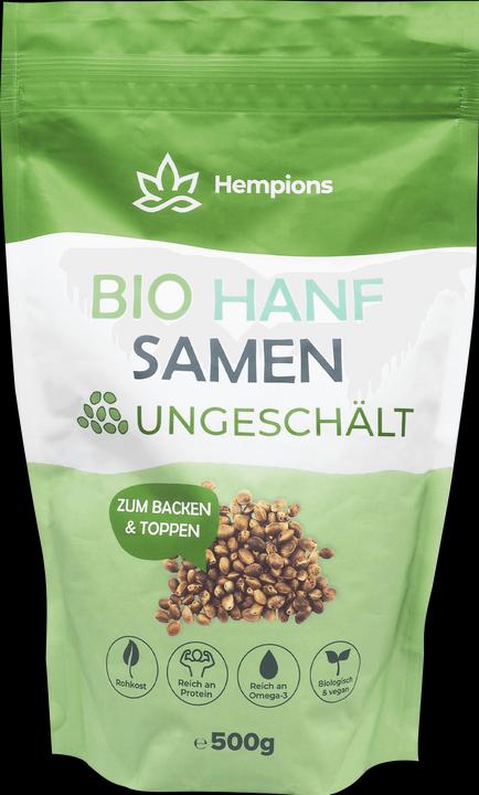 Actual product image Hempions Unhulled Hempseeds (500 g)