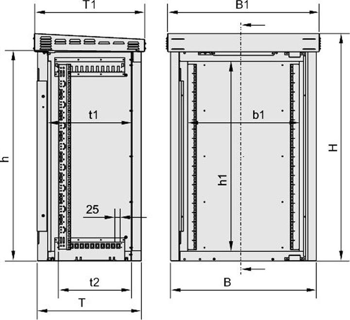 Produktbild Schroff Outdoor-Schrank (19 Zoll Rack)