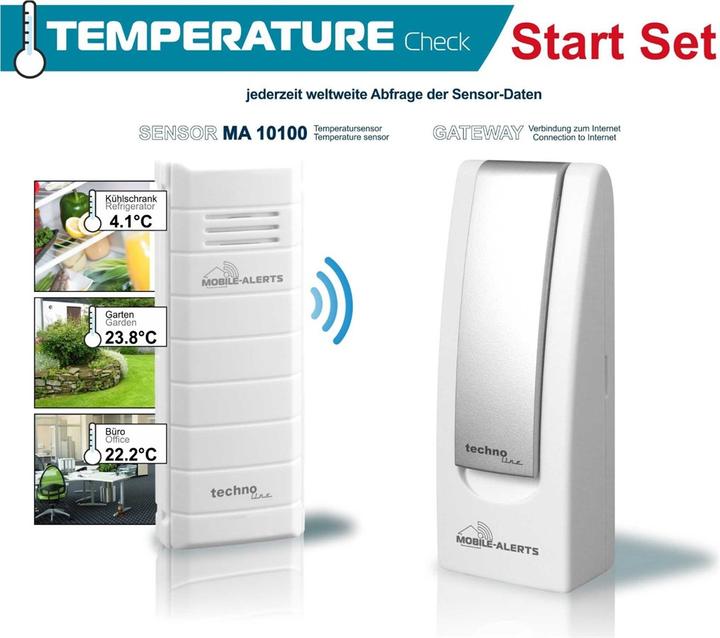 Actual product image Technoline Mobile-Alerts Starter Set, Basic & Temperature Sensor