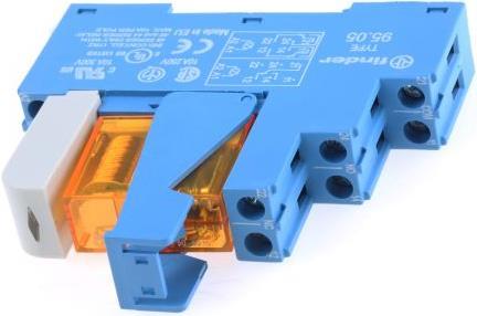 Actual product image Finder DPDT relay interface,8A 24Vac coil