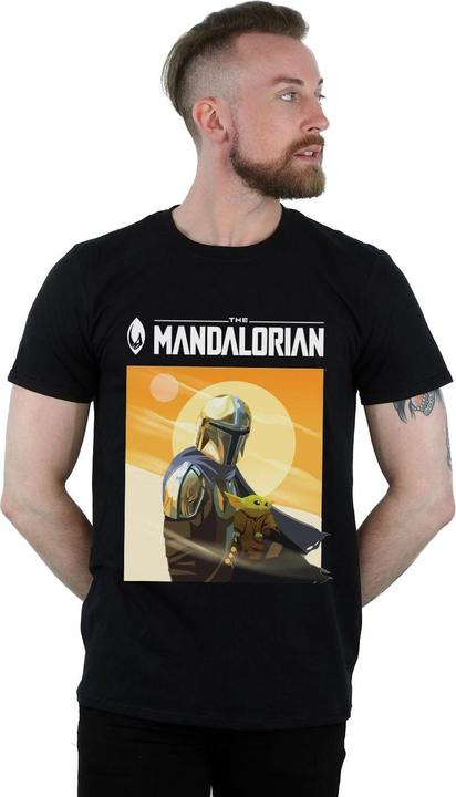 Actual product image Star Wars Mens The Mandalorian The Child Two Moons T-Shirt (S)