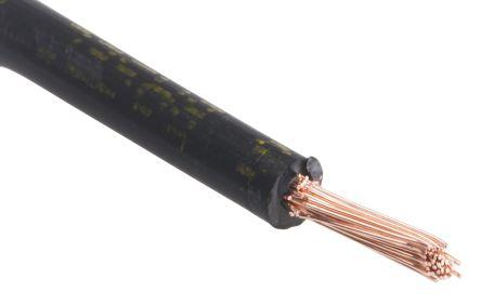 Actual product image Rs Pro 2491B 2.5mm black LSHF equipment wire (100 m)