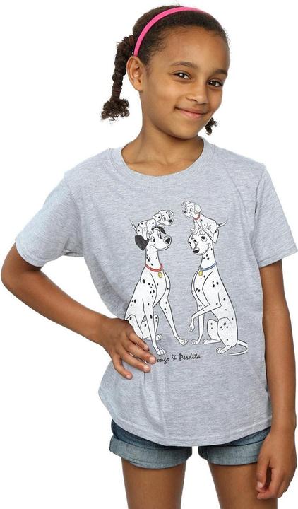 Produktbild 101 Dalmatians Pongo And Perdita TShirt Mädchen (140, 146)