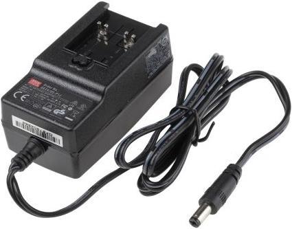 Actual product image MeanWell Power Supply,Plug Top,5V,3A,15W